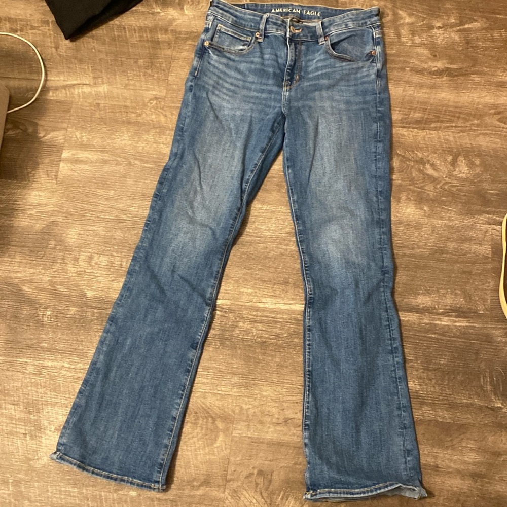 American Eagle low rise kick boot jeans